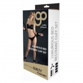 Комплект наручников и поножей LUXURIOUS BED RESTRAINT CUFF SET - Blush Novelties - купить с доставкой в Красноярске