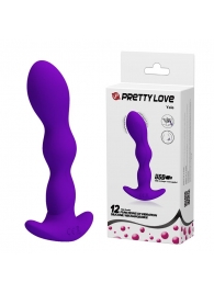 Фиолетовый анальный стимулятор простаты с вибрацией Yale - 14,5 см. - Baile - в Красноярске купить с доставкой