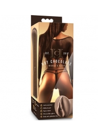 Коричневый мастубратор-вагина Nicole s Kitty - Blush Novelties - в Красноярске купить с доставкой