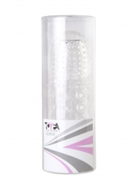 Прозрачная закрытая гелевая насадка - 13,5 см. - Toyfa Basic - в Красноярске купить с доставкой