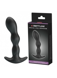 Черный анальный стимулятор простаты с вибрацией Special Anal Massager - 14,5 см. - Baile - в Красноярске купить с доставкой