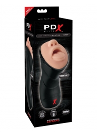 Мастурбатор-ротик Deep Throat Vibrating Stroker - Pipedream - в Красноярске купить с доставкой