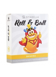 Стимулирующий презерватив-насадка Roll   Ball Banana - Sitabella - купить с доставкой в Красноярске