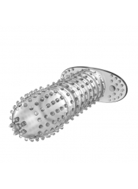 Закрытая прозрачная насадка Crystal sleeve - 12 см. - Erowoman-Eroman - в Красноярске купить с доставкой