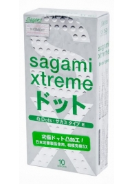 Презервативы Sagami Xtreme Type-E с точками - 10 шт. - Sagami - купить с доставкой в Красноярске