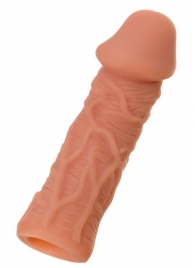 Телесная реалистичная насадка KOKOS Extreme Sleeve 05 с дополнительной стимуляцией - 12,7 см. - KOKOS - в Красноярске купить с доставкой