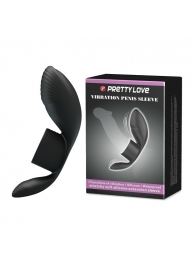 Черное кольцо на пенис с вибрацией Vibration Penis Sleeve - Baile - в Красноярске купить с доставкой