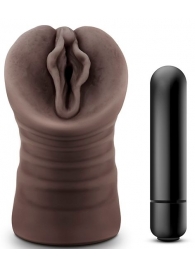 Коричневый мастурбатор-вагина Alexis - Blush Novelties - в Красноярске купить с доставкой