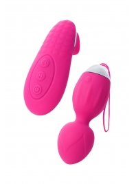 Розовые виброшарики TELLA с пультом-стимулятором - ToyFa в Красноярске Розовые виброшарики TELLA с пультом-стимулятором - ToyFa