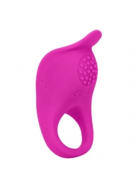 Ярко-розовое эрекционное виброкольцо Silicone Rechargeable Teasing Enhancer - California Exotic Novelties - в Красноярске купить с доставкой