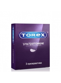 Презервативы Torex  Ультратонкие  - 3 шт. - Torex - купить с доставкой в Красноярске