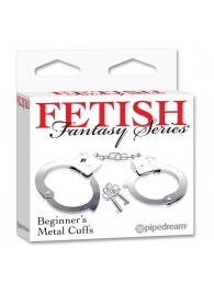 Металлические наручники Beginner s Metal Cuffs - Pipedream - купить с доставкой в Красноярске