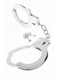 Металлические серебристые наручники Designer Metal Handcuffs - Pipedream - купить с доставкой в Красноярске