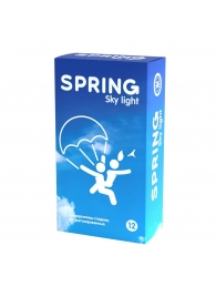 Ультратонкие презервативы SPRING SKY LIGHT - 12 шт. - SPRING - купить с доставкой в Красноярске