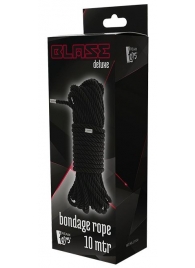 Черная веревка для бондажа BONDAGE ROPE - 10 м. - Dream Toys - купить с доставкой в Красноярске