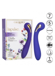 Фиолетовый вибромассажер с электростимуляцией Intimate Estim Petite G Wand - 19 см. - California Exotic Novelties - купить с доставкой в Красноярске