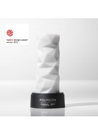 Белый 3D мастурбатор POLYGON - Tenga - в Красноярске купить с доставкой