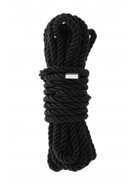 Черная веревка для шибари DELUXE BONDAGE ROPE - 5 м. - Dream Toys - купить с доставкой в Красноярске