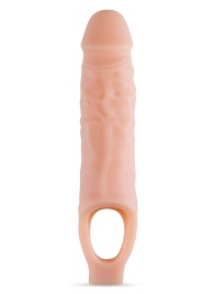 Телесный реалистичный фаллоудлинитель 9 Inch Silicone Cock Sheath Penis Extender - 22,86 см. - Blush Novelties - в Красноярске купить с доставкой