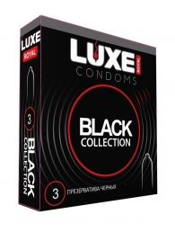 Черные презервативы LUXE Royal Black Collection - 3 шт. - Luxe - купить с доставкой в Красноярске