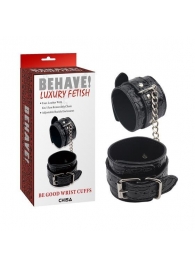 Черные наручники Be good Wrist Cuffs - Chisa - купить с доставкой в Красноярске