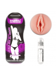 Телесный мастурбатор-вагина Sex In A Can Vagina Stamina Tunnel - Lovetoy - в Красноярске купить с доставкой