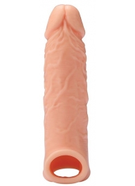 Телесная насадка EXTENDER WITH BALL STRAP 6.5 - 17 см. - Dream Toys - в Красноярске купить с доставкой