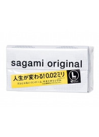 Презервативы Sagami Original 0.02 L-size увеличенного размера - 10 шт. - Sagami - купить с доставкой в Красноярске