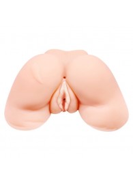 Телесная вибровагина Julie с 2 рабочими отверстиями - Baile - в Красноярске купить с доставкой