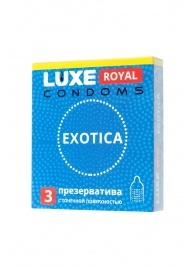 Текстурированные презервативы LUXE Royal Exotica - 3 шт. - Luxe - купить с доставкой в Красноярске