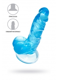 Голубой реалистичный фаллоимитатор Indy - 15,8 см. - A-toys купить с доставкой в интернет-магазине Orgasmix в Красноярске Голубой реалистичный фаллоимитатор Indy - 15,8 см. - A-toys