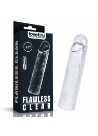 Прозрачная насадка-удлинитель Flawless Clear Penis Sleeve Add 1 - 15,5 см. - Lovetoy - в Красноярске купить с доставкой