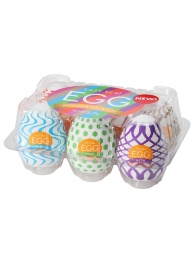 Набор из 6 мастурбаторов Tenga EGG IV с различным рельефом - Tenga - в Красноярске купить с доставкой