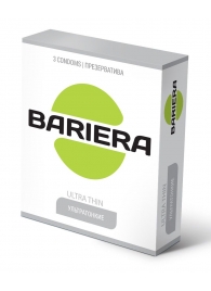 Ультратонкие презервативы Bariera Ultra Thin - 3 шт. - Bariera - купить с доставкой в Красноярске