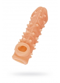 Телесная закрытая насадка с пупырышками Cock Sleeve Size S - 13,8 см. - KOKOS - в Красноярске купить с доставкой