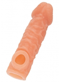 Телесная закрытая насадка с шершавой головкой Cock Sleeve Size S - 13,8 см. - KOKOS - в Красноярске купить с доставкой