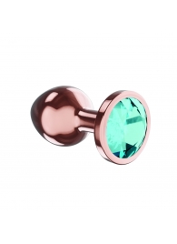 Пробка цвета розового золота с малиновым кристаллом Diamond Topaz Shine L - 8,3 см. - Lola Games - купить с доставкой в Красноярске