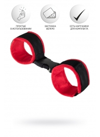 Красно-черные велюровые оковы Anonymo - ToyFa - купить с доставкой в Красноярске