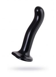 Черный стимулятор для пар P G-Spot Dildo Size M - 18 см. - Strap-on-me - в Красноярске купить с доставкой