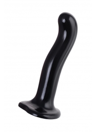 Черный стимулятор для пар P G-Spot Dildo Size M - 18 см. - Strap-on-me - в Красноярске купить с доставкой