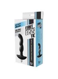 Черная вибропробка для простаты FantASStic Vibrating Prostate Plug - 14,5 см. - Dream Toys - в Красноярске купить с доставкой