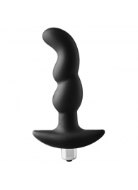 Черная вибропробка для простаты FantASStic Vibrating Prostate Plug - 14,5 см. - Dream Toys - в Красноярске купить с доставкой