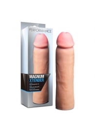 Телесная фаллическая насадка на пенис Magnum Xtender - 23 см. - Blush Novelties - в Красноярске купить с доставкой