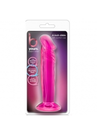 Розовый анальный фаллоимитатор Sweet N Small 6 Inch Dildo With Suction Cup - 16,5 см. - Blush Novelties