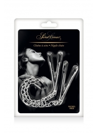 Регулируемые зажимы для сосков Sweet Caress Nipple Chain - Sweet Caress - купить с доставкой в Красноярске