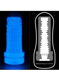 Светящийся в темноте мастурбатор Lumino Play Masturbator Ribbed - Lovetoy - в Красноярске купить с доставкой