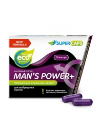 Возбуждающее средство для мужчин Mans Power plus - 10 капсул (0,35 гр.) +1 в подарок - SuperCaps - купить с доставкой в Красноярске