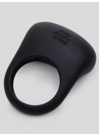 Черное эрекционное виброкольцо Sensation Rechargeable Vibrating Love Ring - Fifty Shades of Grey - в Красноярске купить с доставкой