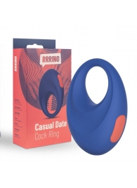 Синее эрекционное кольцо RRRING Casual Date Cock Ring - FeelzToys - в Красноярске купить с доставкой