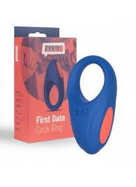 Синее эрекционное кольцо RRRING First Date Cock Ring - FeelzToys - в Красноярске купить с доставкой